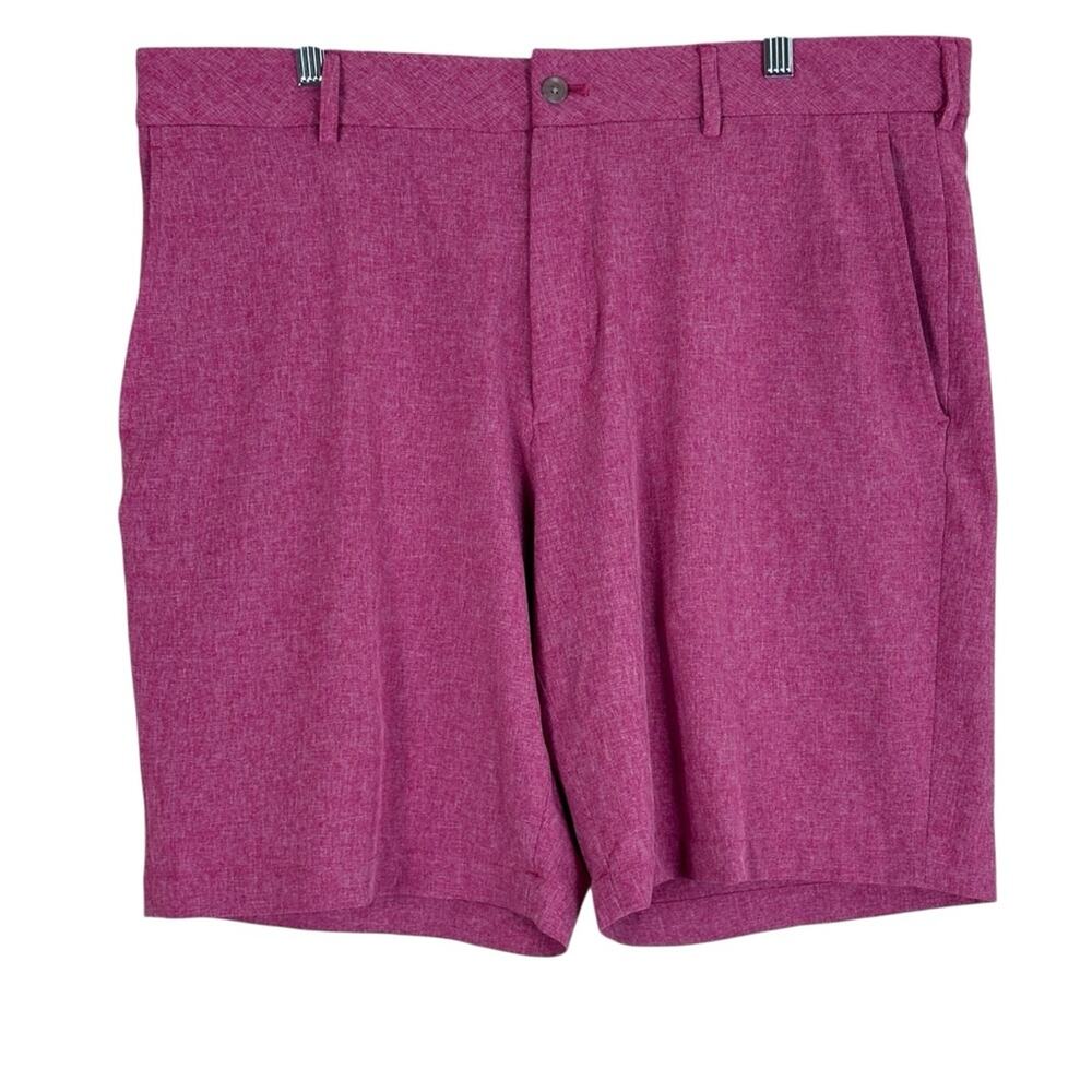 Walter Hagen Golf Shorts Mend 34 Pink Flat Front Stretch Country Club Dadcore